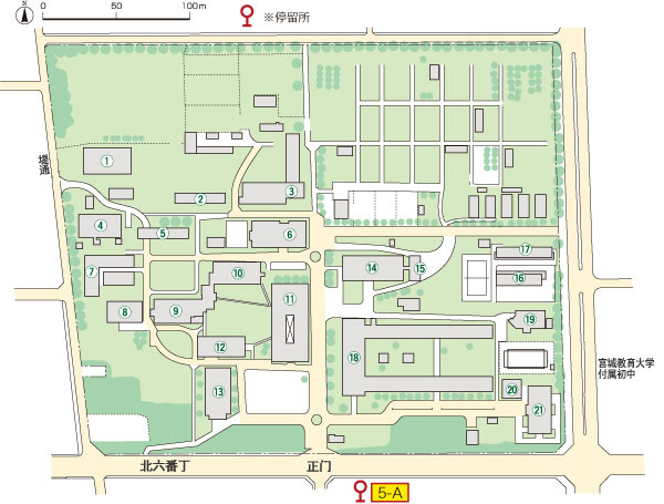 雨宮校园詳細図