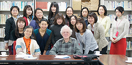 Dr. Smithies and Dr. Maeda at the Tohoku University Center for Gender Equality Promotion