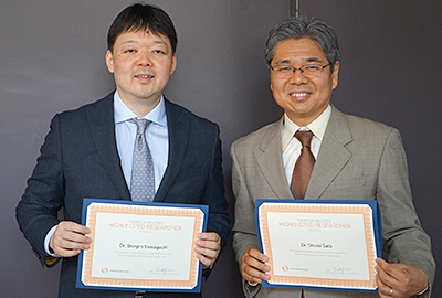 Professor Shinjiro Yamaguchi and Associate Professor Shusei Sato