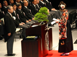 東北大学学位記授与式