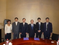井上総長及び本学と東北大学(中国)関係者