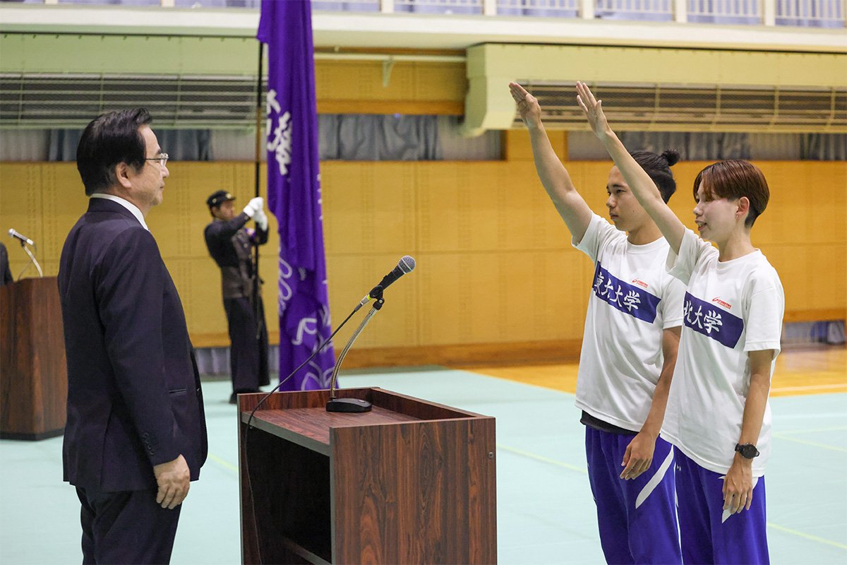 第65回全国七大学総合体育大会（七大戦）壮行会を開 | ニュース