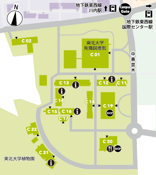 川内キャンパス（Cエリア）